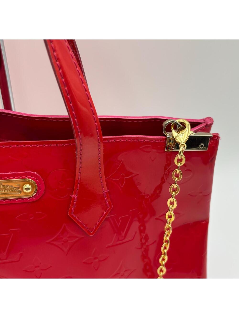 Louis Vuitton Monogram Vernis Wilshire Boulevard Tote PM Hot Pink Patent Leather - Picture 3 of 11